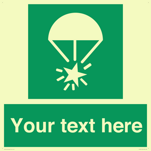 Custom sign safe condition Rocket parachute flare